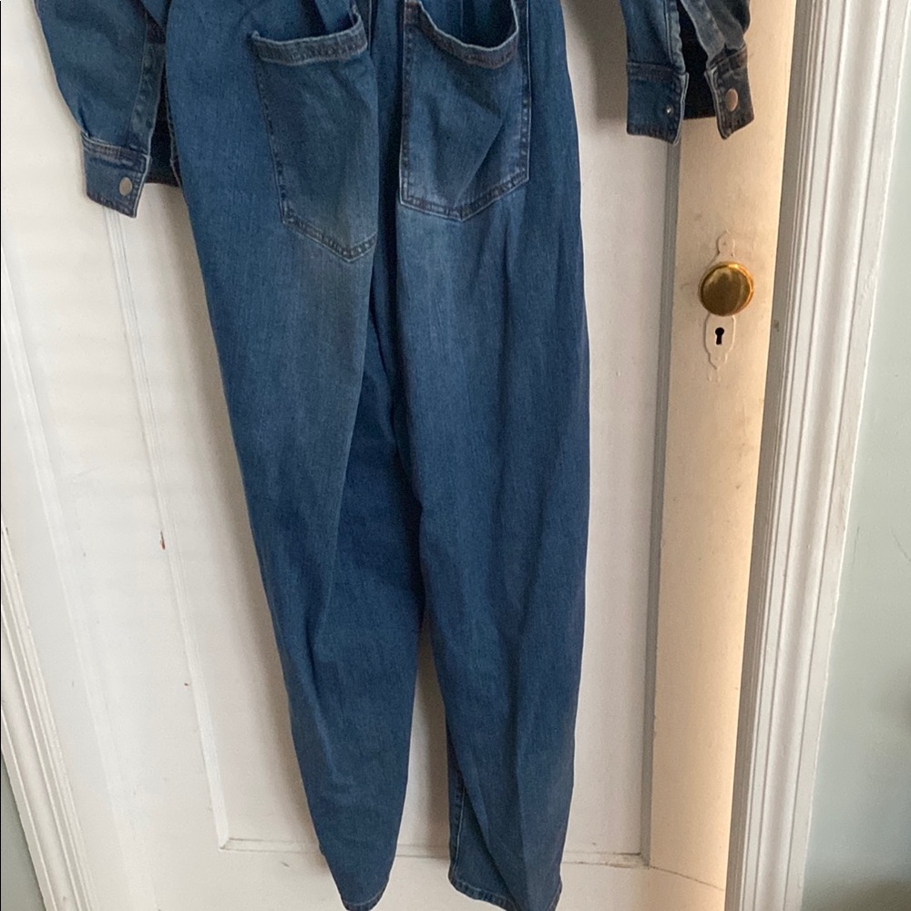 Eloquii Blue Denim Jumpsuit - Picture 4 of 4